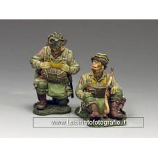 DD266 - Kneeling and Sitting Paratroopers (82nd. Airborne)