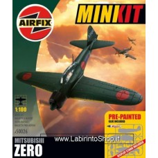 Airfix - 1/100 - Minikit: Mitsubishi Zero Aeroplane (Plastic Model Kit)