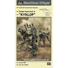 Hasegawa Maschinen Krieger 1/20 Humanoid Unmanned Interceptor Groser Hund Aust. K "Kyklop" Plastic Model