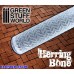 Green Stuff World Rolling Pin Herringbone