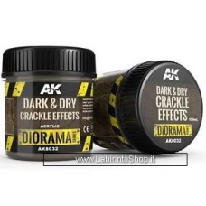 AK Interactive - AK8032 - Dark and Dry Crackle Effects - 100 ML