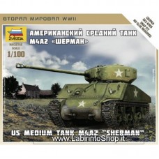 Zvezda 6263 Us Medium tank M4A2 Sherman 1/100