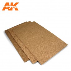 AK Interactive - AK8046 - Cork Sheet – FINE grained 200x300x1mm