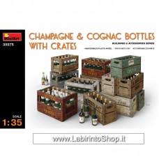 Miniart - 35575 - Champagne and Cognac Bottles With Crates 