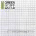 Green Stuff World ABS Plasticard - LARGE SQUARES Textured Sheet - A4