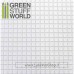 Green Stuff World ABS Plasticard - LARGE SQUARES Textured Sheet - A4