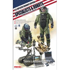 Meng HS-003 U.s. Explosive Ordinance Disposal Specialists Robots 1/35