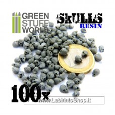 Green Stuff World 100x Resin Skulls
