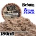 Green Stuff World Static Grass Flock 3 mm - Brown - 180 ml