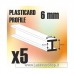 Green Stuff World ABS Plasticard - Profile H-Beam Columns 6mm