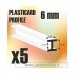 Green Stuff World ABS Plasticard - Profile H-Beam Columns 6mm