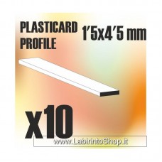 Green Stuff World ABS Plasticard - Profile PLAIN 4.5 mm