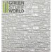 Green Stuff World ABS Plasticard - SMOOTH ROCK WALL Textured Sheet - A4