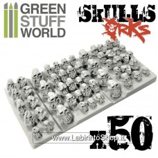 Green Stuff World 50x Resin ORK Skulls