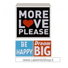 Light Box More Love - Dream - Be Happy