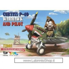 Tiger Model (Cute Scale) TM106 Cute Plane: P-40 Warhawk Fighter With Pilot 