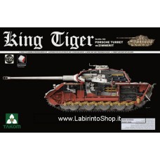 Takom Model: 1/35 King Tiger, Porsche Turret with Zimmerit and Interior 2046S