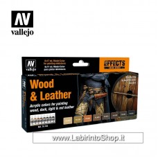 Vallejo Model Color Set - Color Series - Wood and Leather 70.182