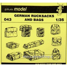 PlusModel 043 - German Rucksacks and Bags 1/35