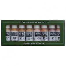 Vallejo Model Color Set - Face and Skintones (x8) 70124