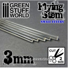 Green Stuff World Acrylic Rods - Round 3 mm CLEAR
