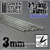 Green Stuff World Acrylic Rods - Round 3 mm CLEAR