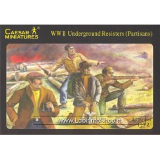 Caesar Miniatures  WWII Underground Resisters (Partisans) 1/72