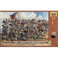 Zvezda - 8061 17th Century Austrian Musketeers and Pikemen 1/72