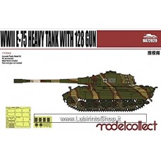 Modelcollect Germany 72029 Germany WWII E- 75 Heavy Tank with 128 Gun Model Kit 1/72