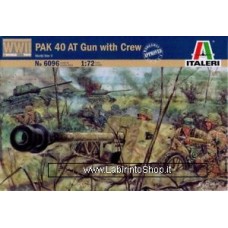 Italeri - 6096 - WWII Pak 40 At Gun with Crew 1/72