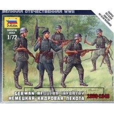 Zvezda German Regular Infantry 1939-1943 - 1/72 Nap Fit