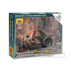 Zvezda German Anti-tank Gun Pak-36 with Crew - 1/72 Nap Fit