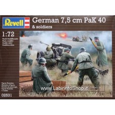 Revell 02531 German Pak 40 with soldiers 1/72