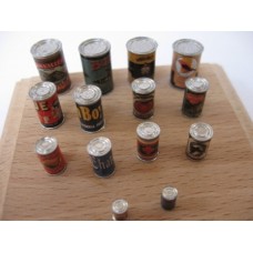 Reality In Scale - 35127 - 1/35 - Cans with Labels - 14 pieces & decals