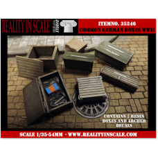 Reality In Scale - 35246 - 1/35 54mm - Common German Boxes incl. Archer Decals