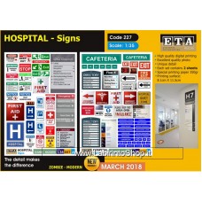 ETA Diorama - 227 - Zombie Modern - 1/35 - Hospital Signs