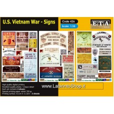 ETA Diorama - 426 - Vietnam War 1965-1973 - 1/35 - U.S. Vietnam War - Signs