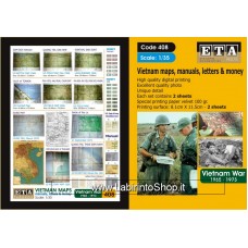 ETA Diorama - 408 - Vietnam War 1965-1973 - 1/35 - Vietnam Maps Manual Letters Money