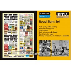 ETA Diorama - 1504 - WWII - 1/72 - Road Signs Set