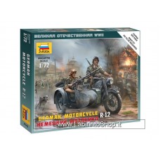 Zvezda German German Motorcycle R-12 - 1/72 Nap Fit