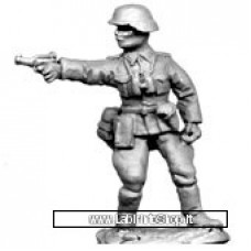 Dixon Minitures - 1/72 - WWII - GEM40 - Officer standing firing pistol