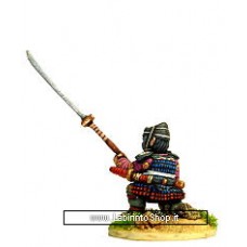 Dixon Minitures - Samurai Wars - KS12 - Ashigaru kneeling - naginata