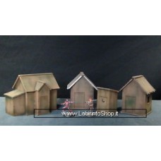 TTCombat  Wild West Scenics - Shacks and Outhouse - 28 - 32 mm