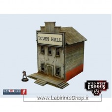 Micro Art Studio Western Town Hall General Store Bank 28mm