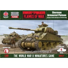 Flames of War - Sherman Armored Platoon 1/100 5 Tanks