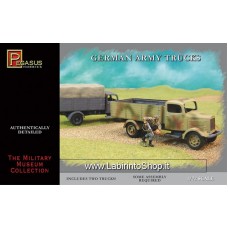 Pegasus Hobbies 1/72 Scale German Army Trucks (Includes 2 Tanks)