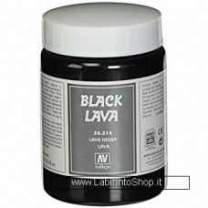 Vallejo Acrylic Paints 200ml Bottle 26.214 Black Lava
