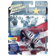 Johnny Lightning WWII Greatest Generation D-Day 75 Years Ver A North American P-51d Mustang 1/64