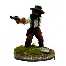 Dixon Miniatures - Old West - Shirtsleeves Standing Firing Revolver