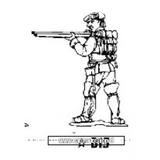 Dixon Minitures - Indian Wars - Roger's Rangers - Ranger standing firing
